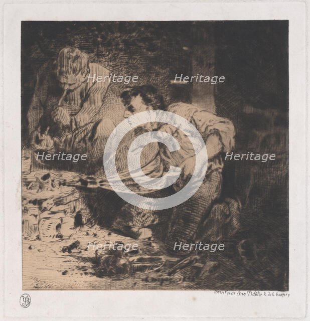 The Counterfeiters, 1843. Creator: Charles Emile Jacque.