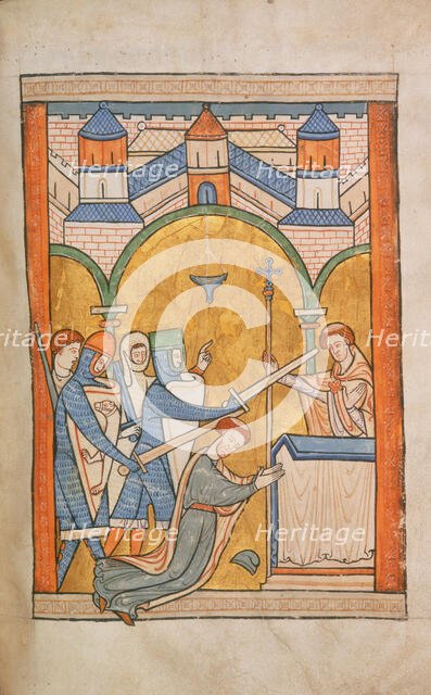 The Murder of Thomas Becket, 13th century. Creator: Unknown.