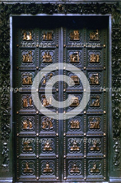 South Door of the Baptistry of San Giovanni, 1336. Artist: Andrea Pisano