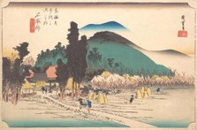 The Ishiyakushi Temple at Ishiyakushi, 1834., 1834. Creator: Ando Hiroshige.