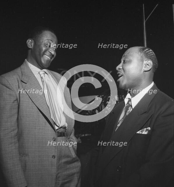 Portrait of Wilbur De Paris and Sidney De Paris, Onyx, New York, N.Y., ca. July 1947. Creator: William Paul Gottlieb.