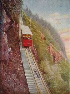 'Descending the Stanserhorn - A Swiss Mountain Railway', 1926. Artist: Unknown.