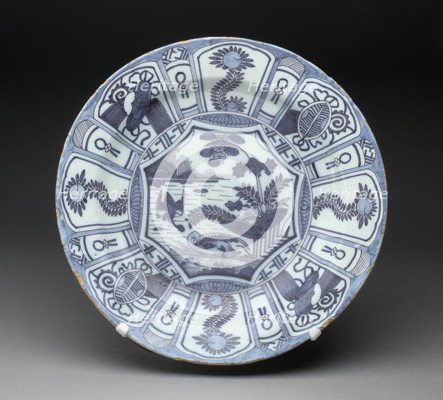 Charger, Delft, c. 1690/1700. Creator: Delftware.