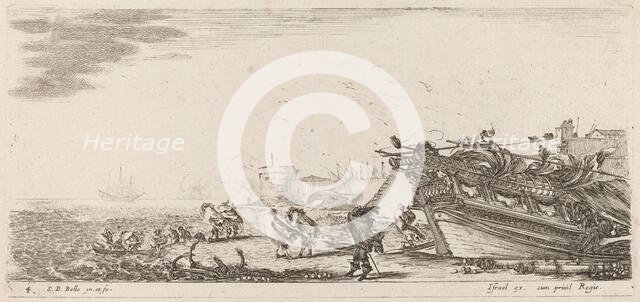 Windy Harbor, 1644. Creator: Stefano della Bella.