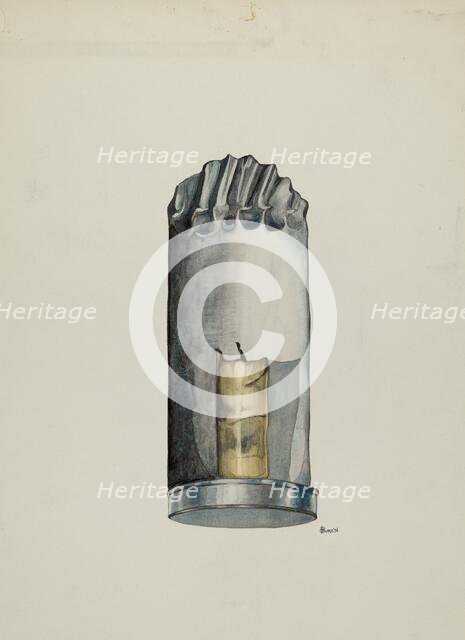 Candle Holder, 1936. Creator: Irene M. Burge.
