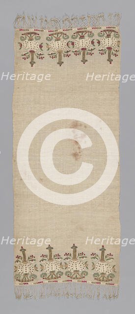 Towel or Napkin, Turkey, 19th century. Creator: Unknown.