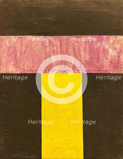 Non-Objective Composition. Color Painting, 1917. Creator: Rozanova, Olga Vladimirovna (1886-1918).