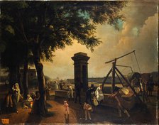 Cours-la-Reine market pump, 1802. Creator: Jean-Baptiste Bizard.