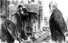 "My Lord was jabbering over a pistol when the Doctor arrived...", 1880. Creator: Joseph Swain.