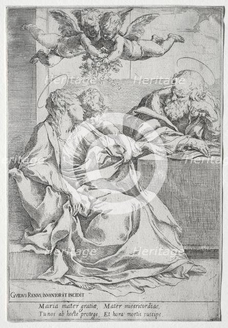 The Holy Family with Two Angels. Creator: Guido Reni (Italian, 1575-1642).