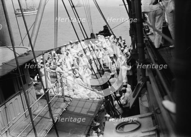 War game - Naval Reserve going ashore, between c1910 and c1915. Creator: Bain News Service.