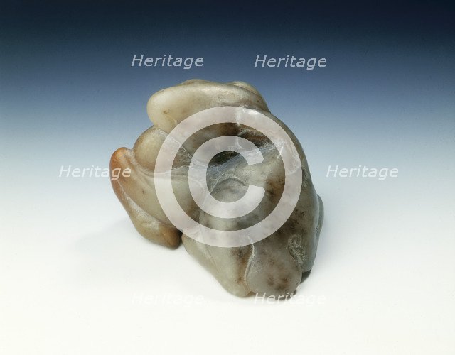 Jade deer with broad tail, late Tang, Five Dynasties period or early Liao dynasty, China, 845-950. Artist: Unknown