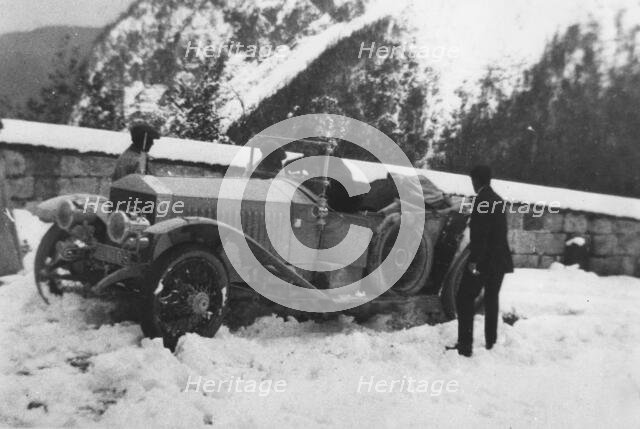 1913 Rolls-Royce Alpine Eagle on Alpine trials. Creator: Unknown.