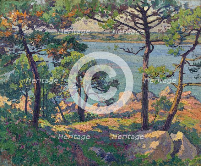 Pines over the Trieux river, 1913.