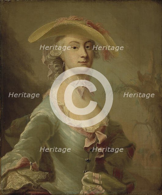 Miss Heckford, 1757. Creator: Isak Wacklin.