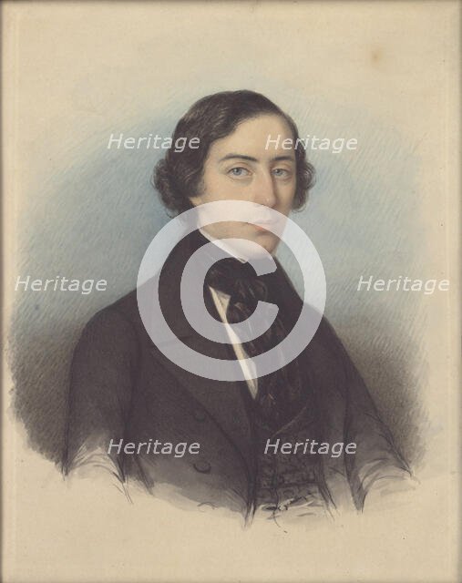 Portrait of the Historian Timofey Nikolayevich Granovsky (1813-1855), First half of the 19th cent.. Creator: Anonymous.