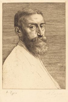 Sir E.J. Poynter, P.R.A., 1877. Creator: Alphonse Legros.