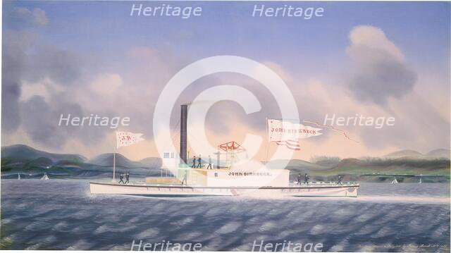 Towboat "John Birkbeck", 1854. Creator: James Bard.