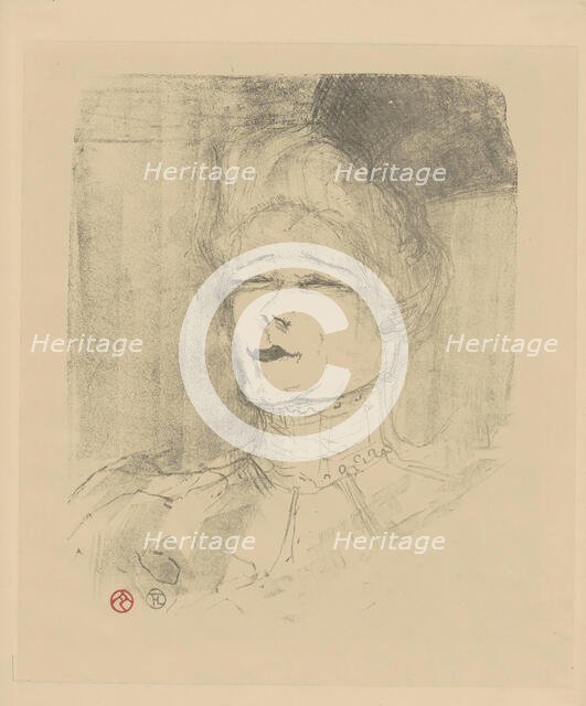 Jeanne Granier (1852-1939), c. 1898. Creator: Toulouse-Lautrec, Henri, de (1864-1901).