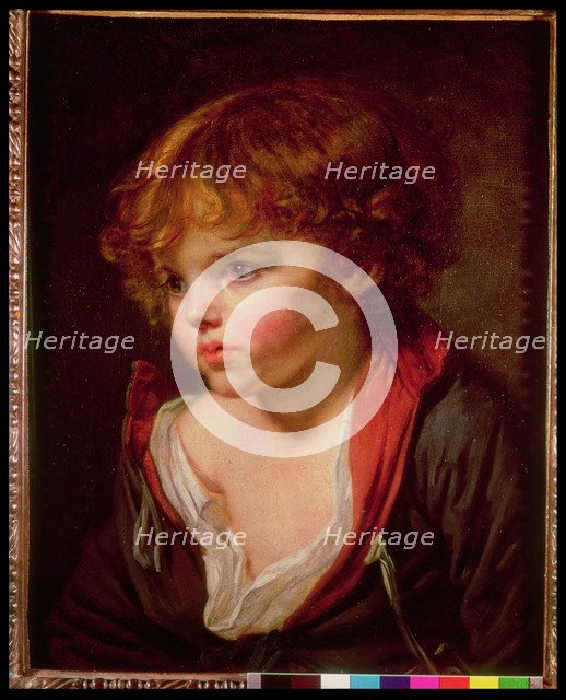  'Blond child with opened shirt' by Jean Baptiste Greuze.