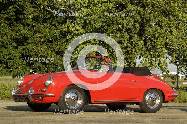 1960 Porsche 356B 1600 Cabriolet Artist: Unknown.