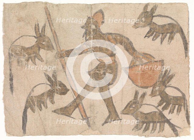 Herdsman and his Flock, second half of 12th century. Creator: Unknown.