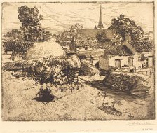 View of St.-Jean-de-Mont, Vendee (Vue de St.-Jean-de-Mont, Vendee), 1892. Creator: Auguste Lepere.