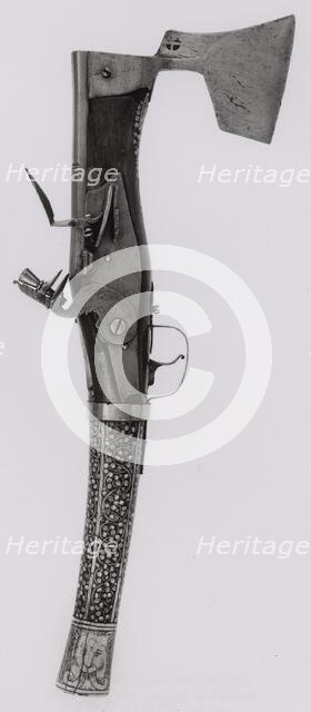 Combined Axe and Flintlock Pistol, Germany, Axe, 1570/1600  Pistol, 1670/1700. Creator: Unknown.