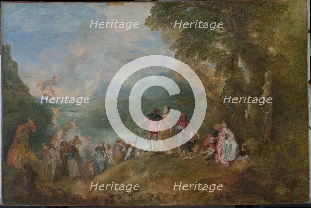 Pilgrimage to Cythera (Embarkation for Cythera), 1717. Artist: Watteau, Jean Antoine (1684-1721)