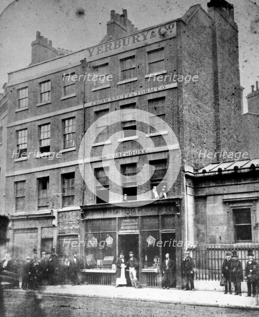 Bishopsgate Street, London, 1862. Artist: G Barnes