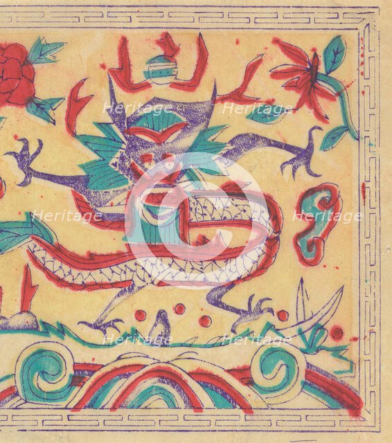 One hundred thirty-five woodblock prints including New Year's pictures (nianh..., 19th-20th century. Creator: Unknown.