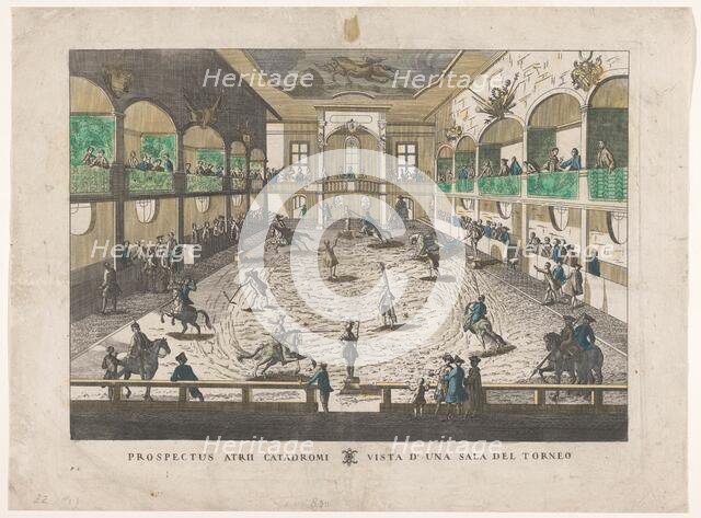 View of a tournament school, 1700-1799. Creator: Unknown.