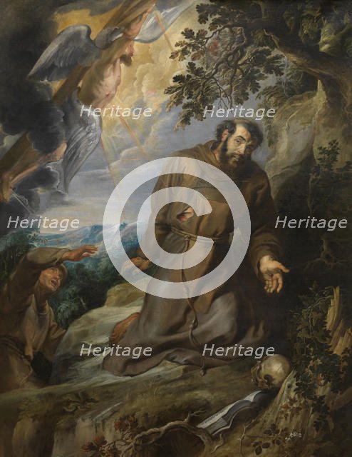 Saint Francis receiving the Stigmata, ca 1630-1634. Creator: Rubens, Pieter Paul (1577-1640).