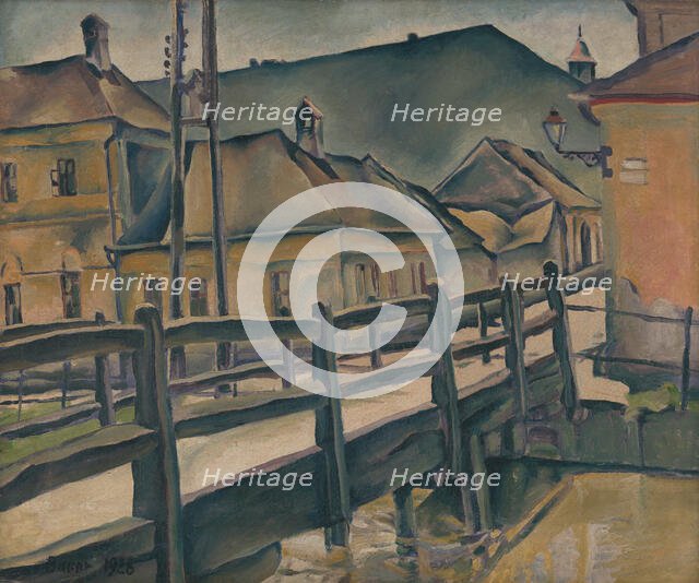 Tannery Street in Kosice, 1928. Creator: Konstantin Bauer.