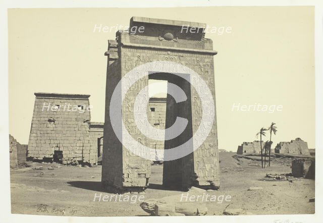 Sculptured Gateway, Karnac, 1857. Creator: Francis Frith.