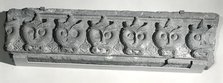 Fragment of a Cornice with a Frieze of Masks, India, 15th-early 16th century. Creator: Unknown.