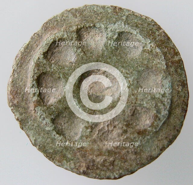 Disk Brooch, Merovingian, 8th-9th century. Creator: Unknown.