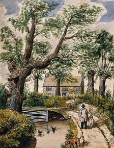 The cottage in which Edward Jenner first tried vaccination, 1865. Creator: F. Pick.