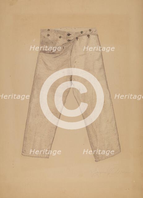 Homespun Breeches, 1935/1942. Creator: Georgine E. Mason.