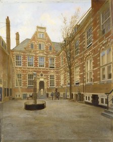 Courtyard of the Oost-Indisch Huis in Amsterdam, 1870-1880. Creator: Anon.