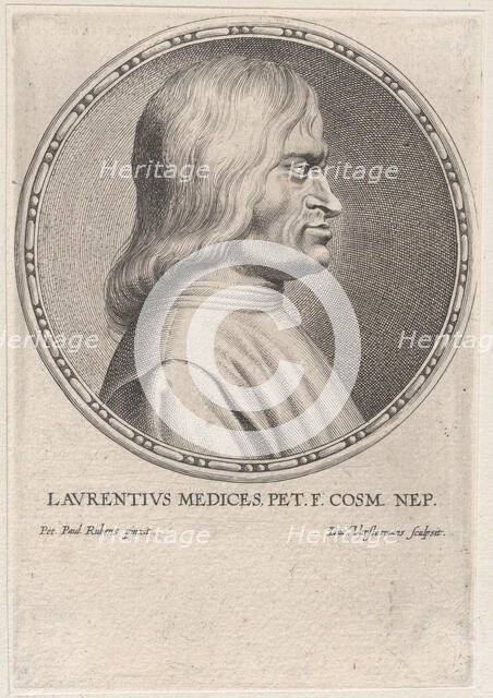Portrait of Lorenzo de' Medici, 1610-50. Creator: Lucas Vorsterman.