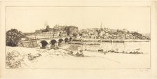 Angers - Panoramic View (Angers - Vue panoramique), 1912. Creator: Auguste Lepere.