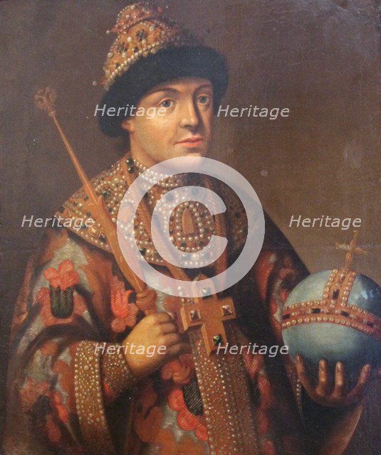 'Portrait of Tsar Feodor Alexeyevich, first half of 19th century. Artist: Unknown