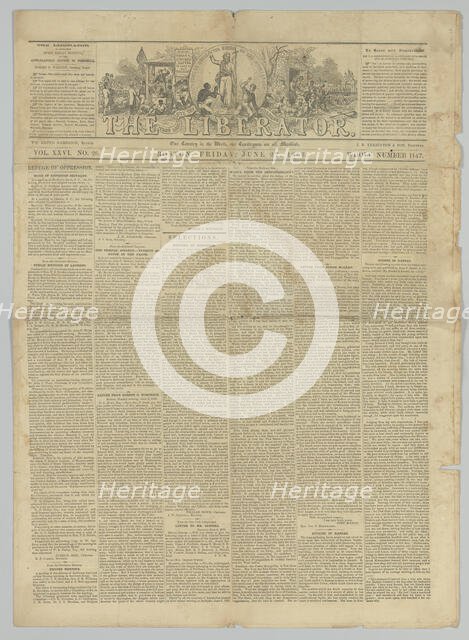 The Liberator, Vol. XXVI, No. 26, June 27, 1856. Creator: Unknown.