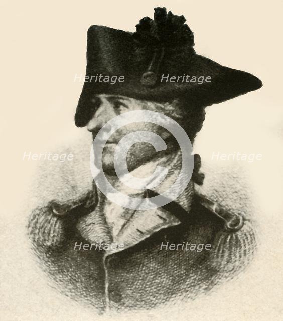 'General Philemon Dickinson, showing high cut coat', c1780, (1937). Creator: Unknown.