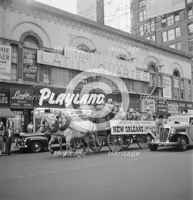 Portrait of Henry (Clay) Goodwin, Cecil (Xavier) Scott, Sandy Williams..., Times Square, N.Y., 1947. Creator: William Paul Gottlieb.