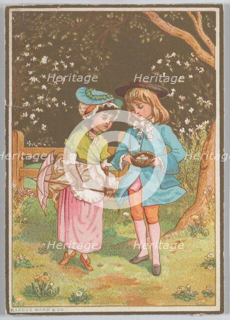 Valentine, ca. 1880. Creator: Catherine Greenaway.