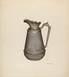 Enamel Pitcher, c. 1941. Creator: Richard Taylor.