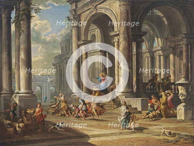 The Expulsion of the Money-changers from the Temple, 1724. Creator: Giovanni Paolo Panini.