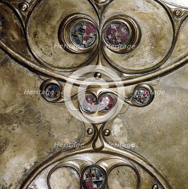Detail of Cow's head, Battersea Shield, Celtic, c2nd - 1st century BC. Artist: Unknown